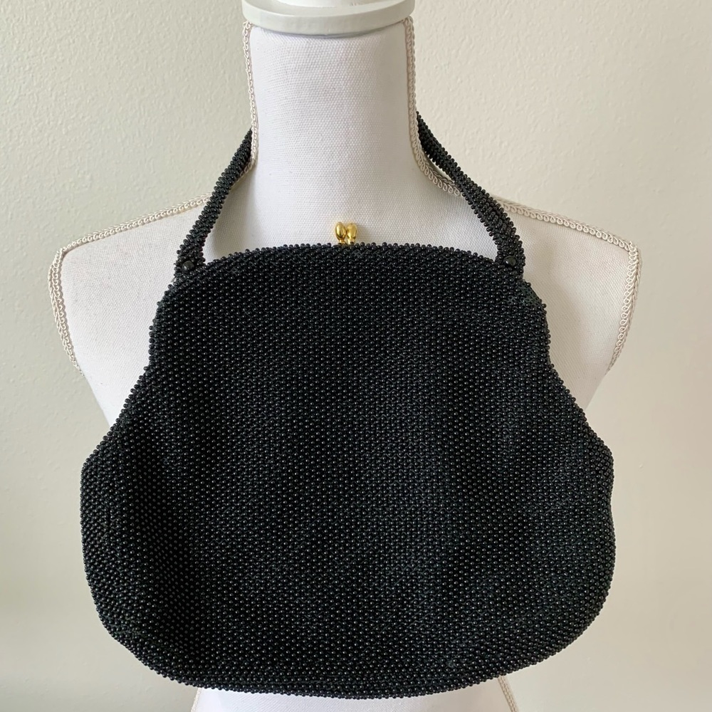 Vintage Hand Beaded Petit Bead Bag 9/11”
